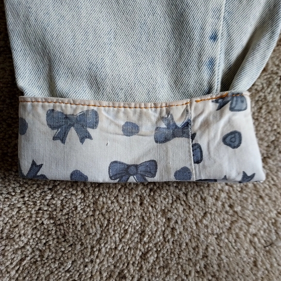 Vintage 80s Jordache Bow Detail Overall Jumpsuit with Western Belt - Picture 7 of 16